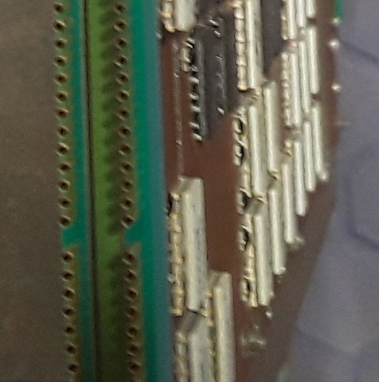 Illustration 12: End view of Cray 1 module showing the two board connectors